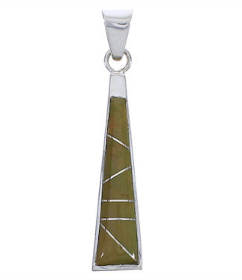 Genuine Sterling Silver Turquoise Jewelry Pendant EX30536
